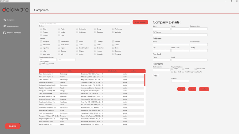 Delaware B2B portal (Desktop) preview 6