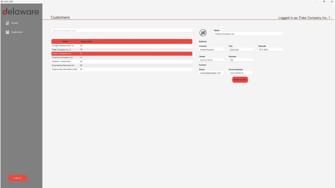 Delaware B2B portal (Desktop) preview 3