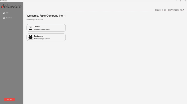 Delaware B2B portal (Desktop) preview 1