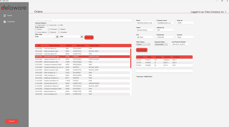 Delaware B2B portal (Desktop) preview 2